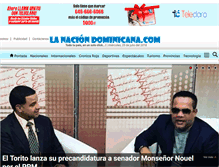 Tablet Screenshot of lanaciondominicana.com